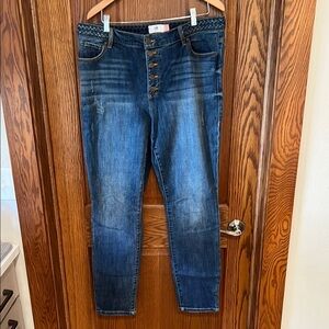 CAbi Button-Fly Skinny Jeans